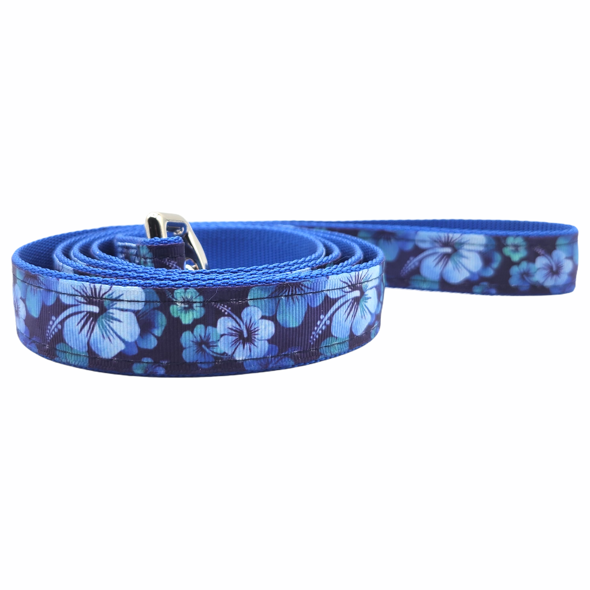 Coastal Pet Americana Heart Ribbon Overlay Dog Leash in Royal Blue Size Large/XL