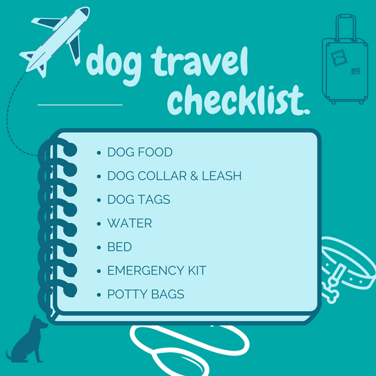 Dog Pet Travel Checklist for Flights Cars