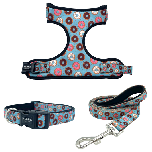 Donuts Collar, Leash & Harness Bundle