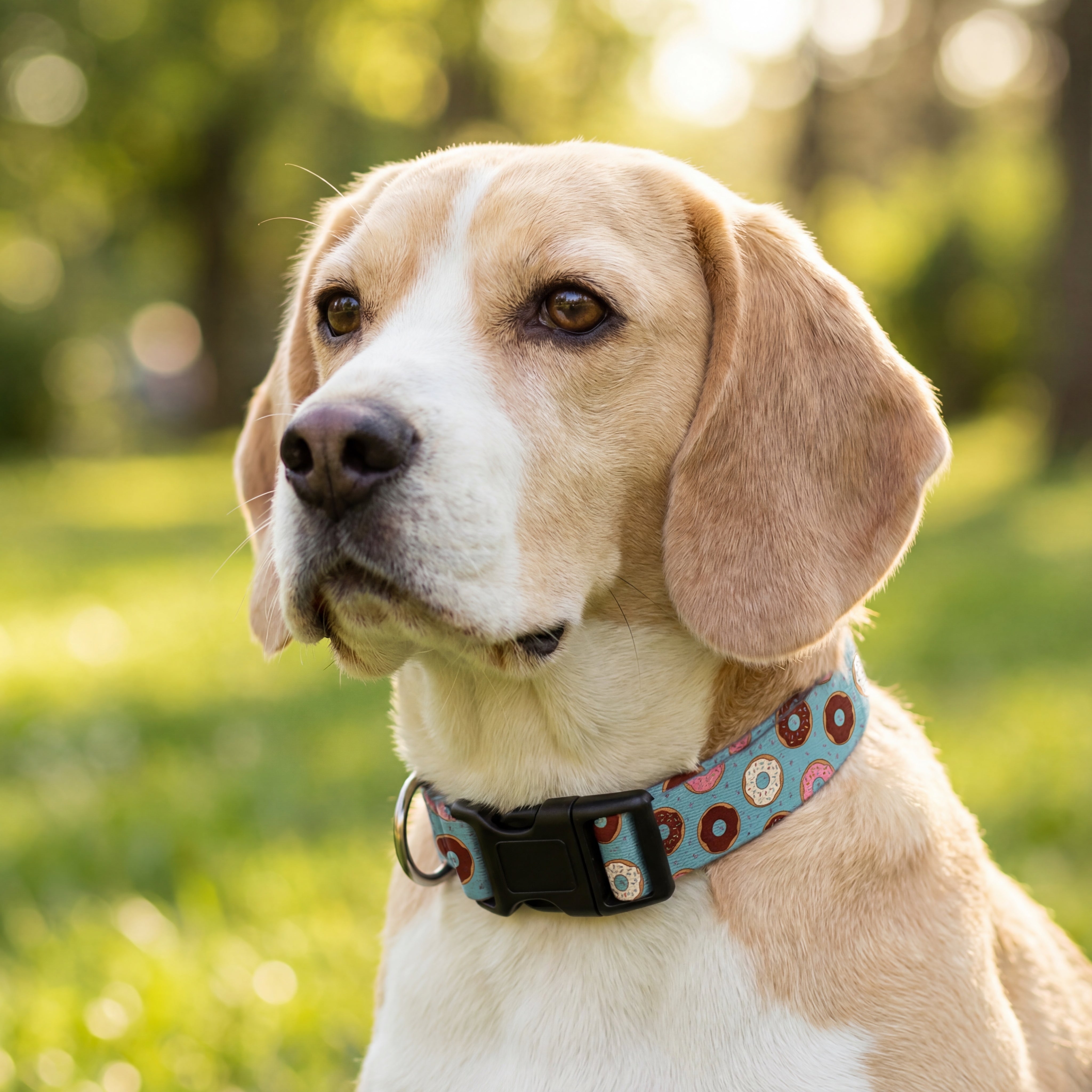 Donuts Padded Dog Collar | Aloha Dog Co