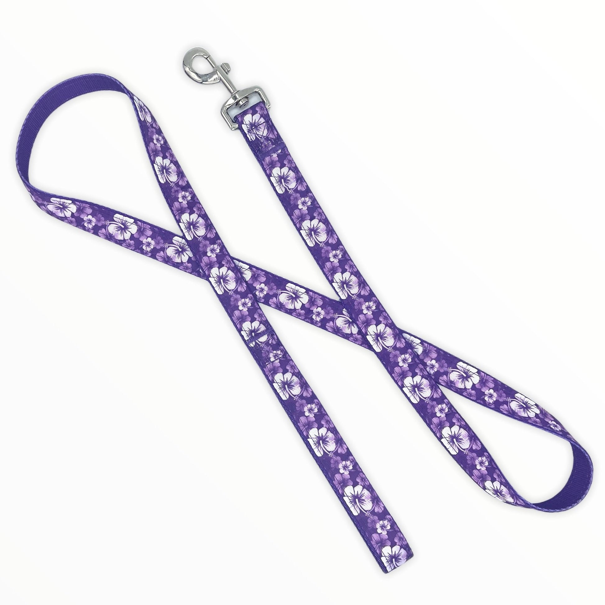 Purple Tropic Combo Set Leash & Collar