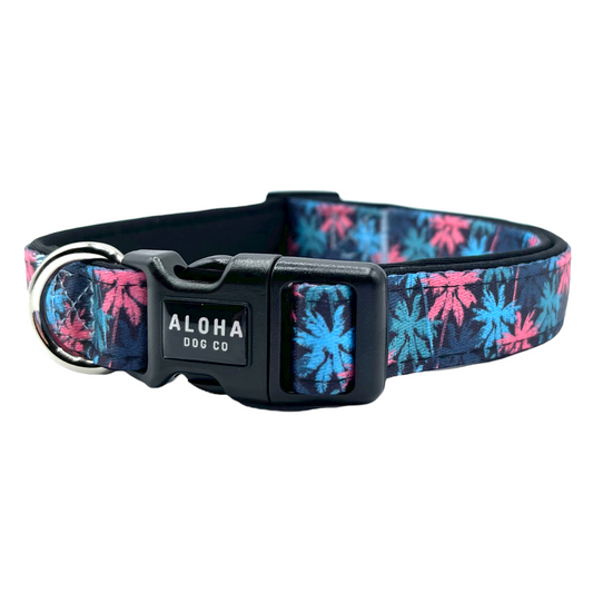 Hawaiian dog top collars and leashes